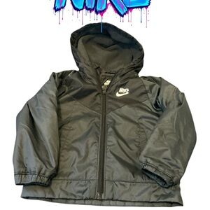 Nike Black Hooded Windbreaker